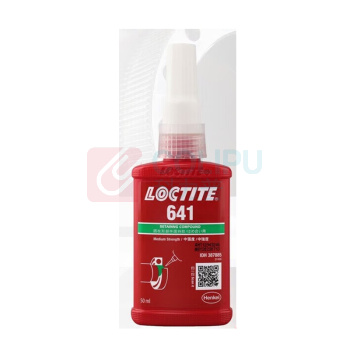 乐泰(loctite) 固持密封胶 641 固持密封胶 耐高温 1200 50 厌氧固化 24 中强度 641 中等 -54℃~+150℃ 黄色 50mL/瓶 瓶