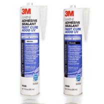 3M 密封胶 玻璃胶 陶瓷结构粘接轮船汽车游艇防水耐腐蚀 4000UV 295ml (白色)