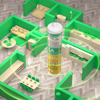 瓦克 CA防霉玻璃胶净味美容胶 300ml 厨卫专用硅胶瓷白色