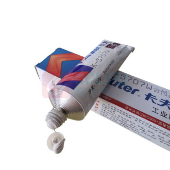 卡夫特 kafuter 有机硅密封胶 K-5707W 100g/支 (白色) 室温固化工程塑料粘接