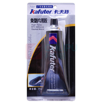 卡夫特 KAFUTER 硅酮免垫片胶 K-586 净含量:55g (黑色) 耐高温汽车维修