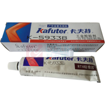 卡夫特 kafuter 有机硅密封胶 K-5933B 100g/支 (黑色) 自流平线束堵孔胶