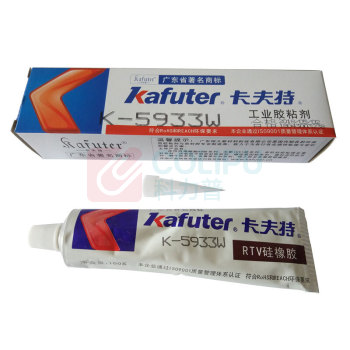 卡夫特 kafuter 有机硅密封胶 K-5933W 100g/支 (白色) 自流平线束堵孔胶