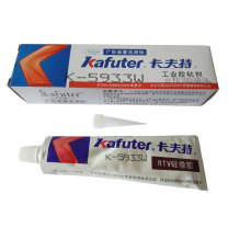 卡夫特 KAFUTER 有机硅密封胶 K-5933W 100g/支 (白色) 自流平线束堵孔胶