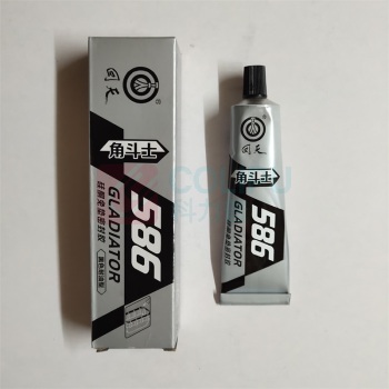 回天 硅酮耐高温胶免垫密封胶 586 55g/支 (黑色)