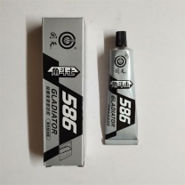 回天 硅酮耐高温胶免垫密封胶 586 55g/支 (黑色)