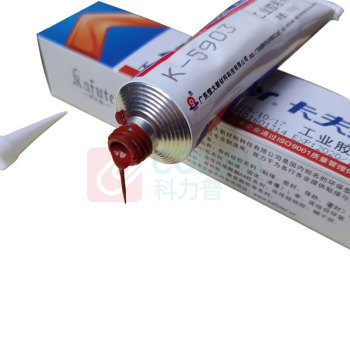 卡夫特 KAFUTER 有机硅粘接密封胶 K-5903 100g/支 (红色) 高耐热型半流淌
