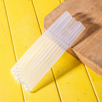 得力(deli)高粘性热熔胶枪胶棒胶条 7mm*200mm DL5042 10支/包 1包