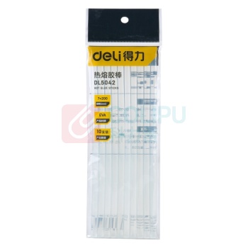得力工具 热熔胶棒 DL5042 7mm*200mm (透明白) 10根/包 3包起订