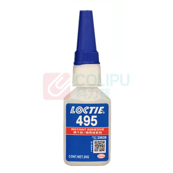 乐泰 loctite 强力快干胶水 PVC塑料活性瞬干胶塑料橡胶金属通用胶水 495 20g 1支