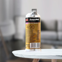3M 英文版工具套装AB胶耐高温结构胶环氧树脂胶粘接胶水 DP490 50ml (黑色)