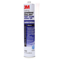 3M 黑色密封胶 玻璃陶瓷结构粘接轮船汽车游艇 防水耐腐蚀 4000UV 295ml/支