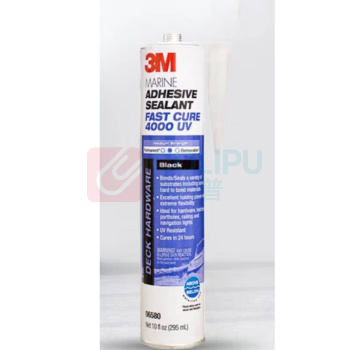 3M 黑色密封胶 玻璃陶瓷结构粘接轮船汽车游艇 防水耐腐蚀 4000UV 295ml/支
