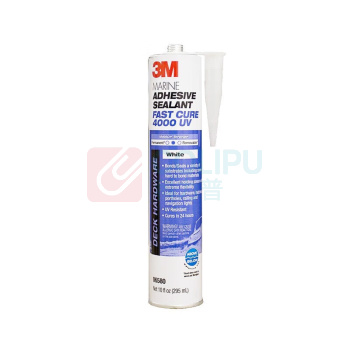 3M 白色密封胶 玻璃陶瓷结构粘接轮船汽车游艇 防水耐腐蚀 4000UV 295ml/支
