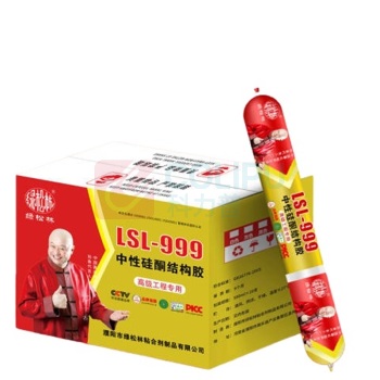 绿松林 999中性硅酮结构胶 建筑外墙阳光房采光顶专用密封胶 590ml B级 黑色20支/箱