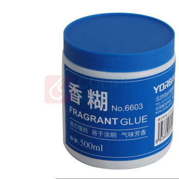 优必利 浆糊 6603 500ml*4瓶装 大容量香糊 高粘度胶水 财务胶粘剂票据单据手工胶