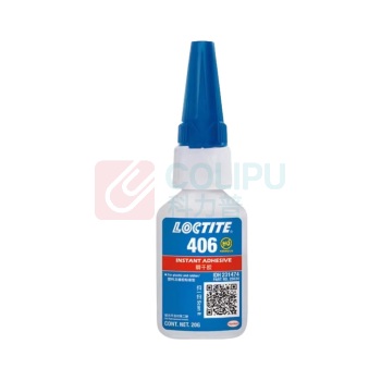 乐泰 loctite 强力快干胶 406 橡胶502快速固化瞬干胶EPDM塑料金属和弹性材料胶水 20g 