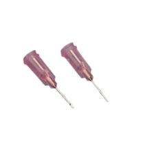 乐淘 点胶机扁咀针头 20G 1英寸 长25MM,总长43MM，外宽1.2MM (粉色)