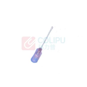 乐淘 点胶机扁咀针头 20G 1英寸 长25MM,总长43MM，外宽1.2MM (粉色)