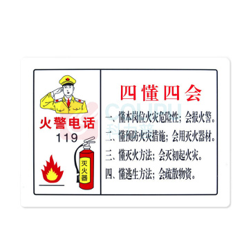 冰禹 PVC消防标识牌 F18灭火器放置点 BYaf-20 (2张)