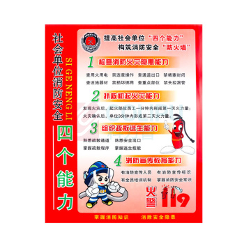 冰禹 PVC消防标识牌 F18灭火器放置点 BYaf-20 (2张)