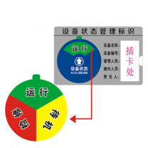 蓓尔蓝 设备状态管理标识牌 ZD12 3区A款30X20CM (白色)