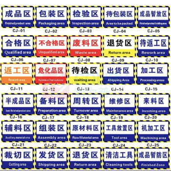 也特 地面警示贴区域定位定置贴标识贴 警示贴 45*34CM/张