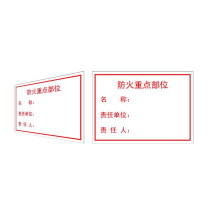 其实奇 重点防火部位牌 GDT028 320*220
