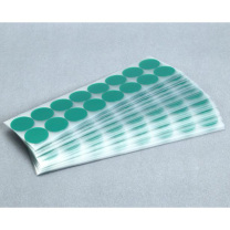 也特 耐高温胶圆形贴纸 15*0.08mm 180个/张 可定制 (绿色)