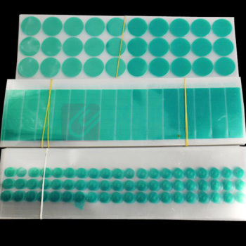 也特 耐高温胶圆形贴纸 18*0.08mm 130个/张 可定制 (绿色)