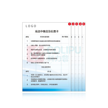 其实奇 应急处置卡 QSQ-BS-TY-052 铜版纸-148*210