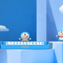 哆啦A梦 DORAEMON 停车号码牌 /RAM1001/蓝色