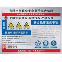 其实奇 铝板标牌烤漆工艺 +不锈钢加厚立柱 内容可定制 800*600mm 牌背后滑槽单面加厚/防水防晒/含安装