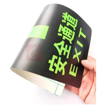其实奇 地面安全疏散标志牌 29*14cm PVC带背胶/夜光