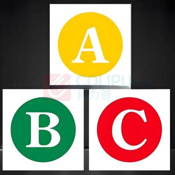 其实奇 ABC相位标识 300mm*300mm 材质:铝板