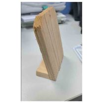 晶事达 标识牌 150×100mm 木板宽10cm,长约16.5cm,厚度约1cm,底板宽约3cm,长10cm,两块板夹角约60度粘接