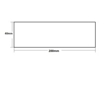 豪思克普 设备标识牌 200*40mm 厚度1mm 不锈钢腐蚀刻字