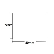 豪思克普 设备标识牌 80mm*70mm 厚度1mm 不锈钢腐蚀刻字