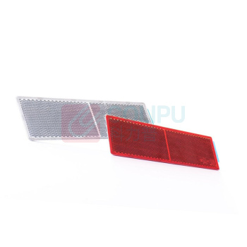 嘉辽 警示反光膜 不带孔,亚克力;车用回复反射器反光片 BS1019P 150×50mm (白色)