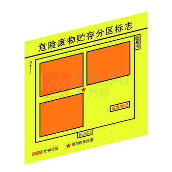 嘉辽 危险品标识 EBS5039 450*450,3mmPVC