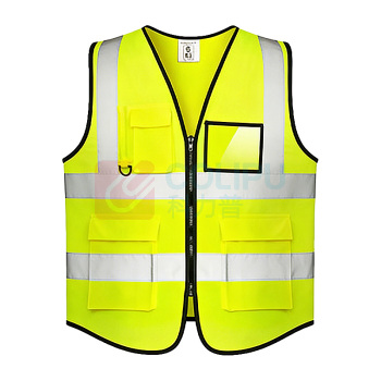 OIMG 反光背心 XGG-2 XL 10件/组 (荧光黄) 反光衣服骑行交通施工环卫反光马甲