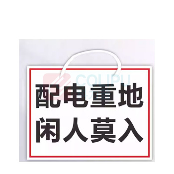 其实奇 警示标识牌-警示标识-禁止合闸/有人工作/线路有人工作/禁止分闸/禁止操作-亚克力裱磁性贴上口打孔配挂绳(悬挂粘贴两用) QSQ-BS-TY-260255 60*120mm*1包 (1包共10块)