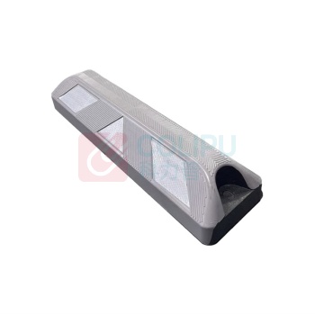 OIMG 彩色橡塑反光挡车器 定位器 560*150*85mm (防滑灰)