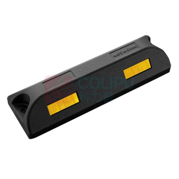 OIMG 彩色橡塑反光挡车器 定位器器 560*150*80mm (黑黄)