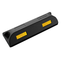 OIMG 彩色橡塑反光挡车器 定位器器 560*150*80mm (黑黄)
