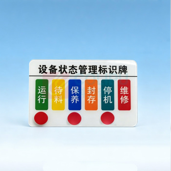 玖爱佳 设备状态管理标识牌 120*80mm