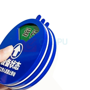 罗德力 盒式设备状态旋转指示牌机器运行状态牌 四状态A款 φ10cm