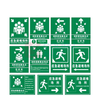 其实奇 紧急集合点安全标识 TY260062