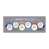 也特 企业文化墙定制 PVC厚10mm 宽2500mm*高793mm 