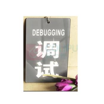 帕齐齐 调试标识牌 DSBS-02 10*15cm (银色)